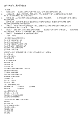 04628会计原理与财务管理