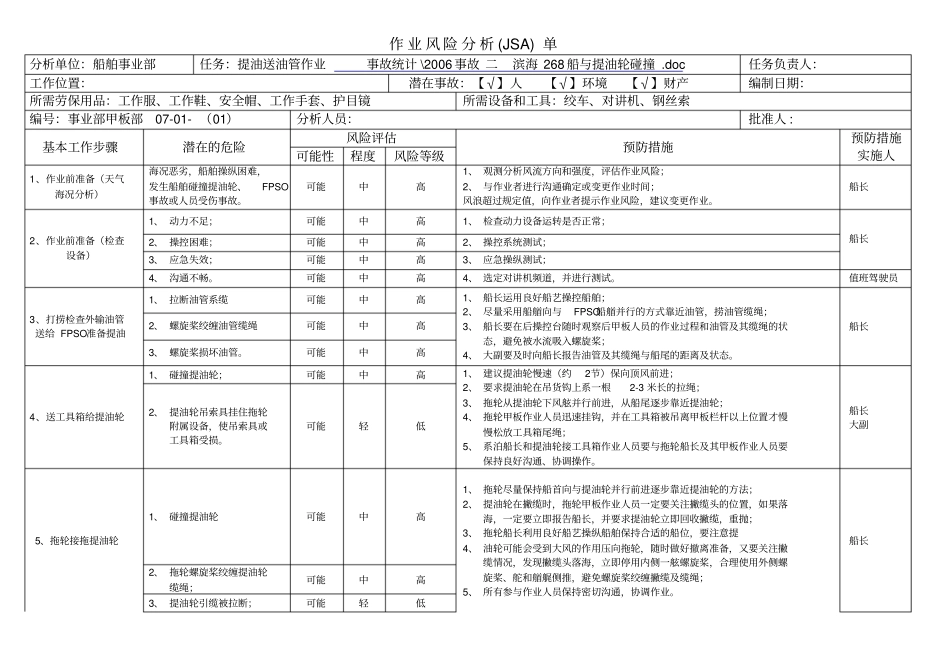 07-001提油送油管作业_第1页