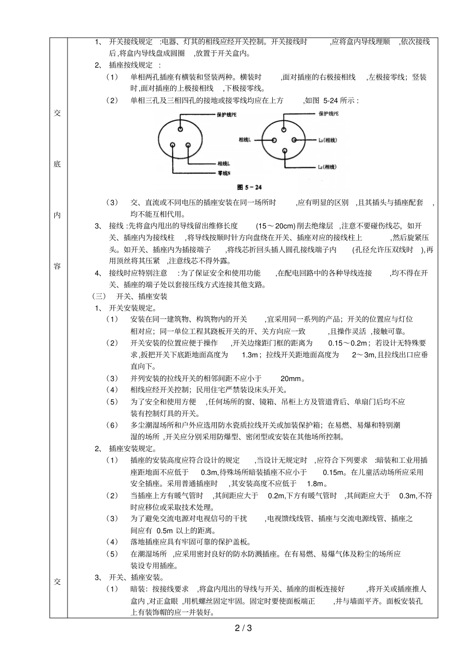 08开关、插座安装工程_第2页