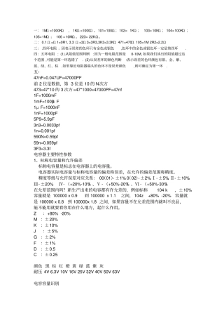 0阻容元件标识