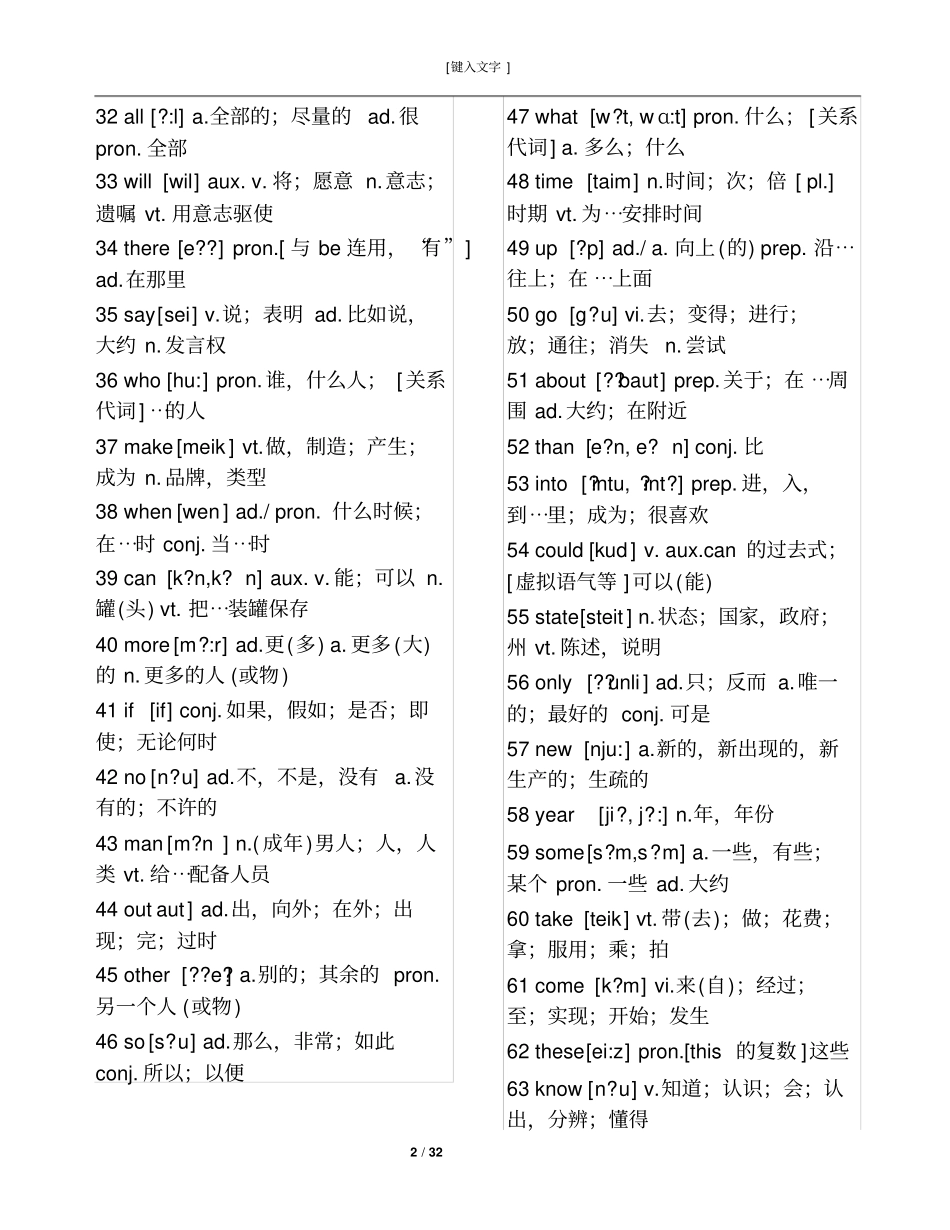 1000个常用英语单词_第2页