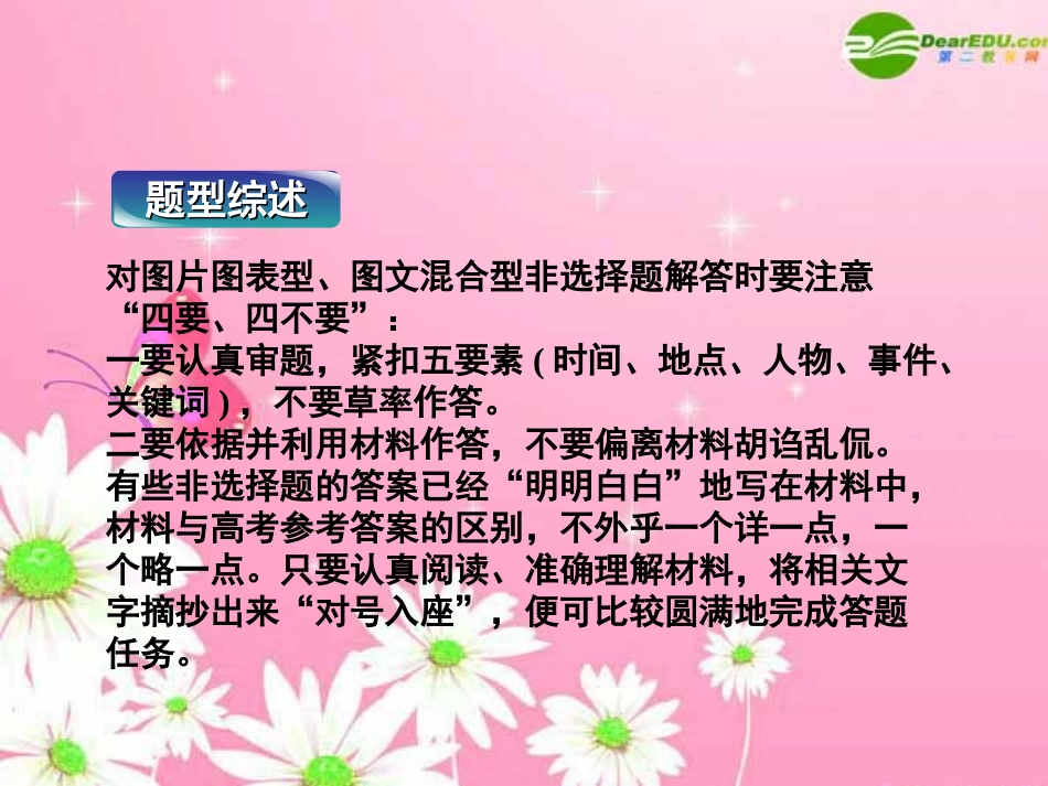 【优化方案】2011届高考历史二轮专题复习 专题17 第2讲 图片图表型、图文混合型非选择题课件 新人教版_第2页