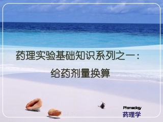 给药剂量换算