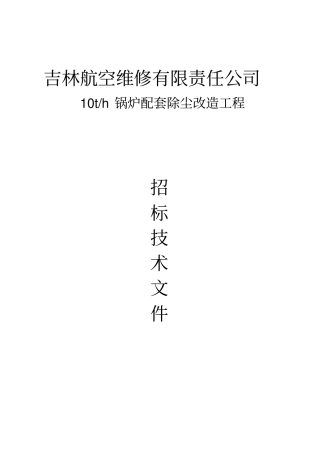 10t除尘技术文件