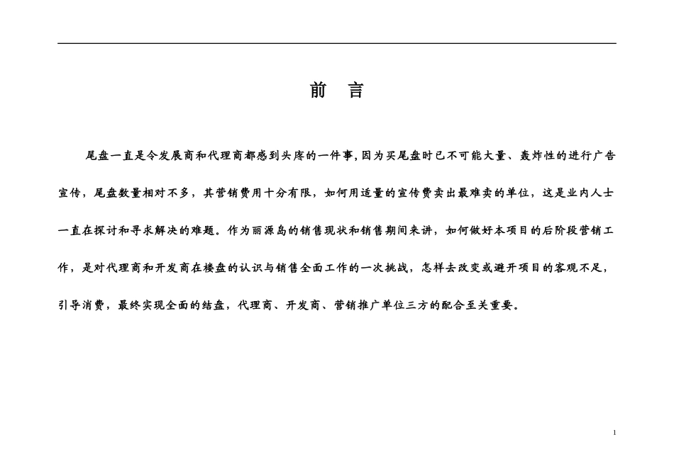 重庆丽源岛尾盘营销执行报告_第2页
