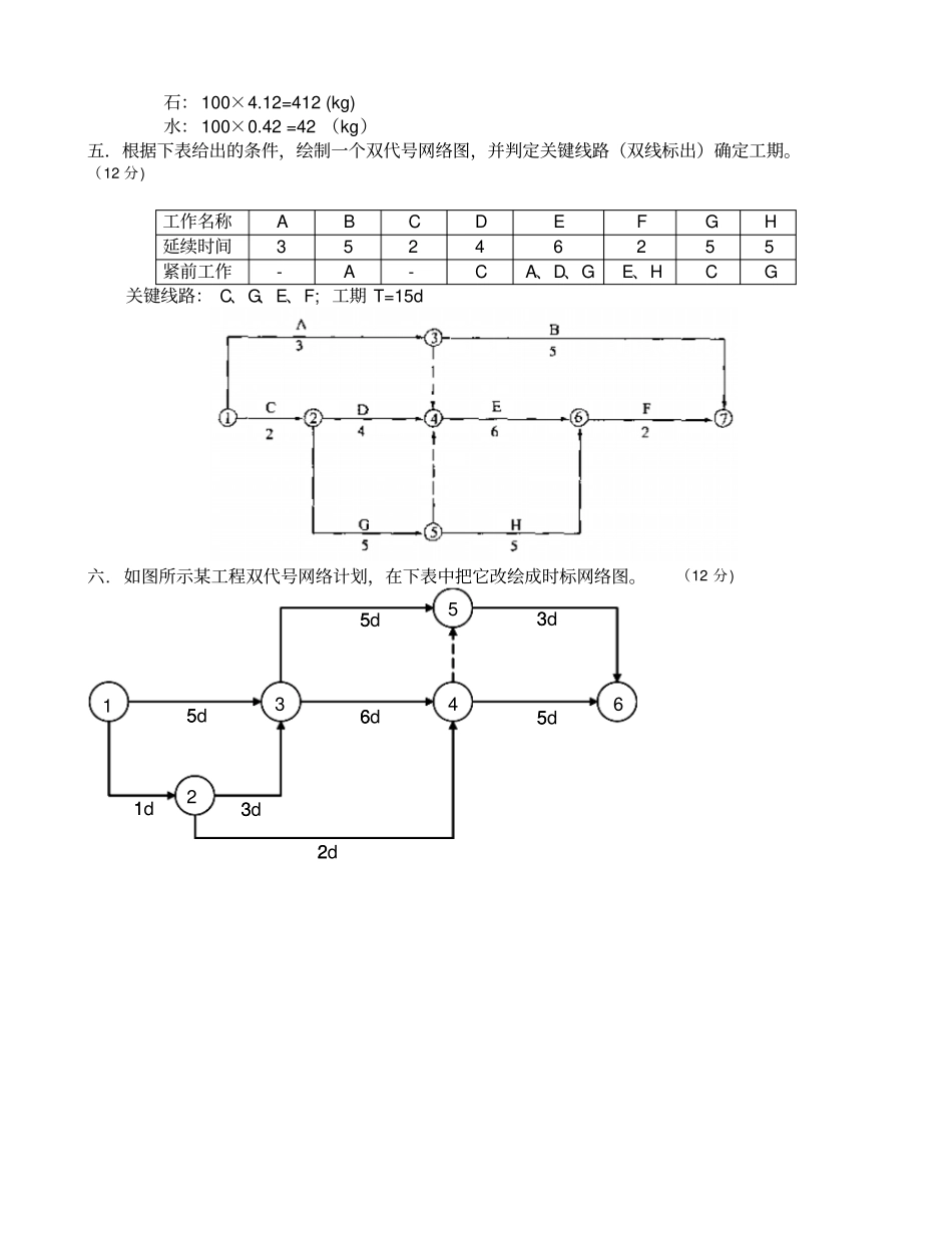 11级土木施工试卷及答案资料_第3页