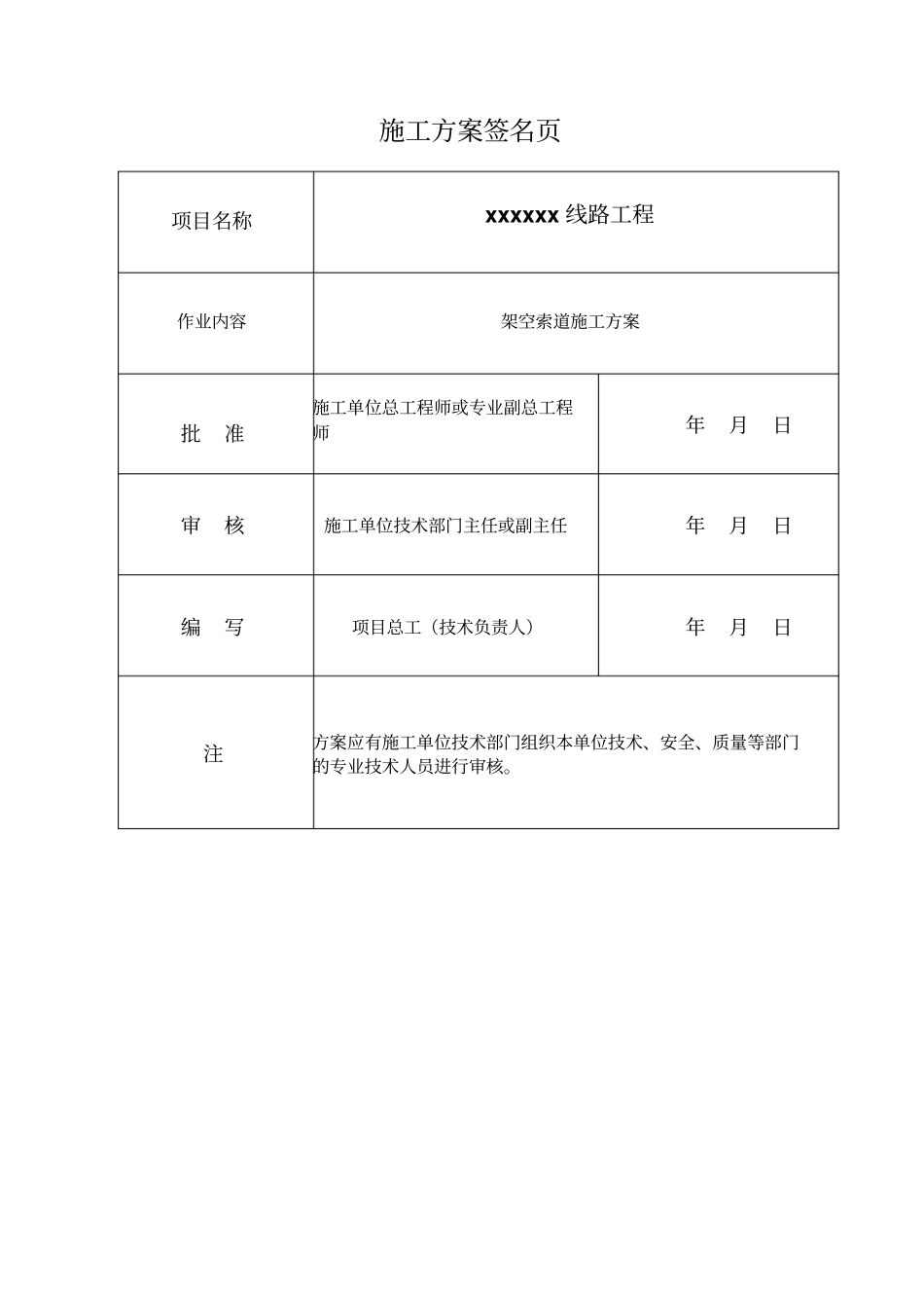 12XXX工程索道架设施工方案_第2页