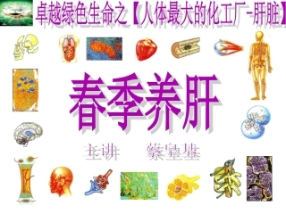 春季养肝蔡皇基ppt---石狮