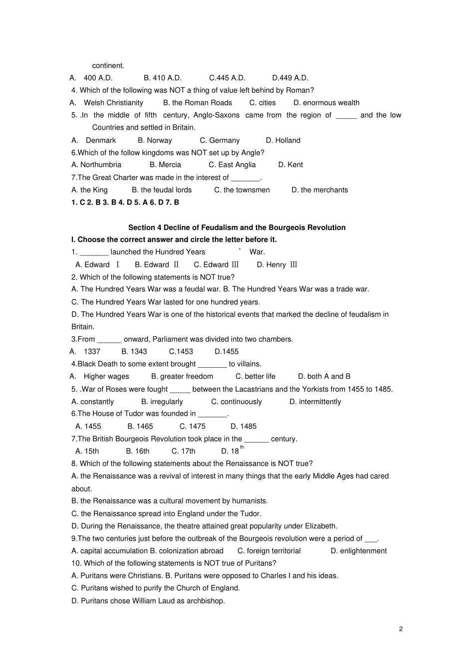 13概况选择题阅读题答案汇总_第2页