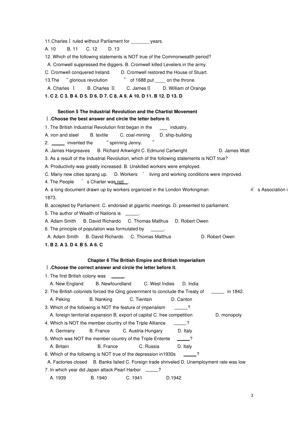 13概况选择题阅读题答案汇总_第3页