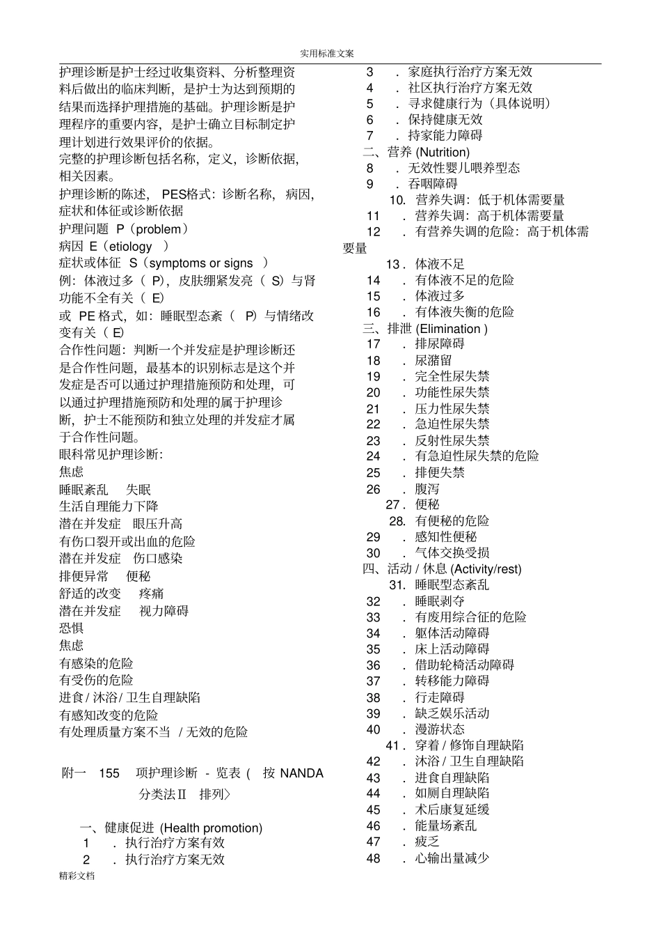 155项护理的诊断_第1页