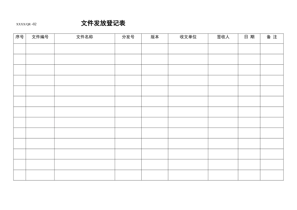 食品企业质量管理体系全部记录表格_第2页