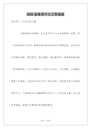 2024业务员个人工作总结_34