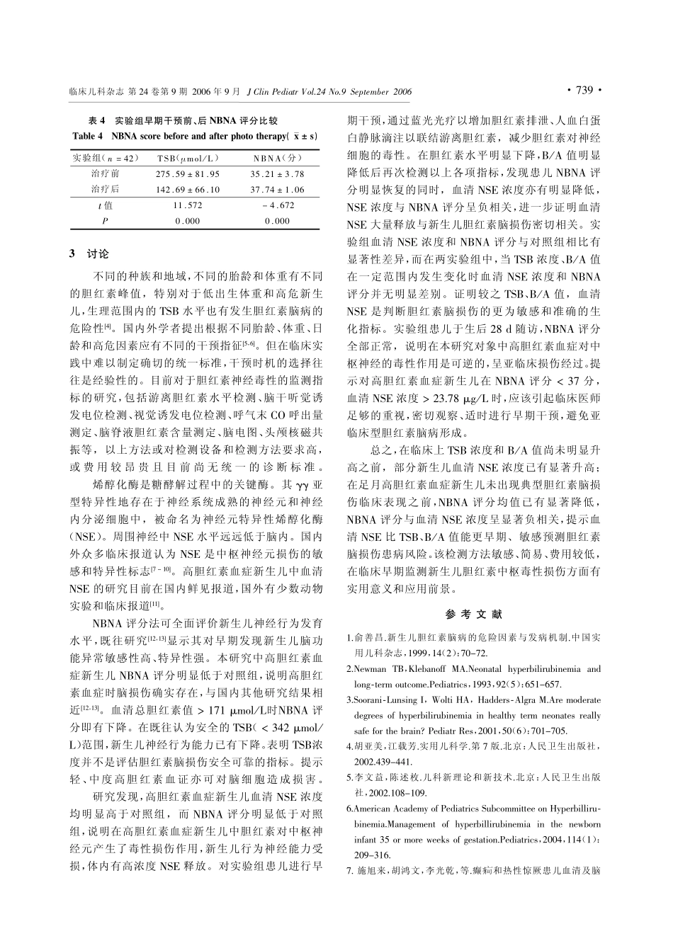 高胆红素血症新生儿血清NSE的变化及意义_第3页