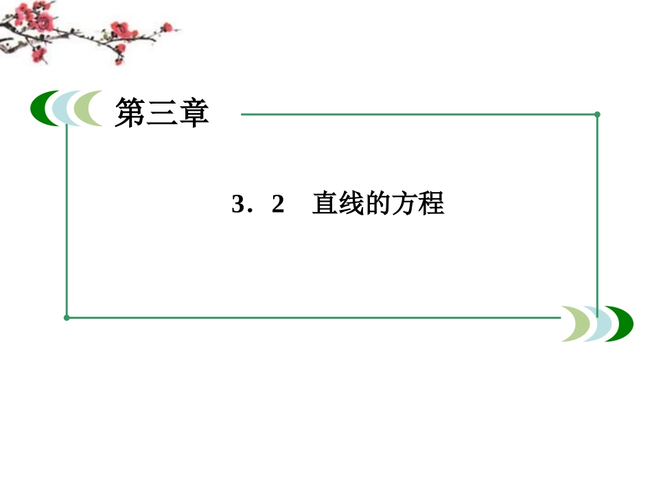 高中数学 3-2-2 直线的两点式方程课件_第2页