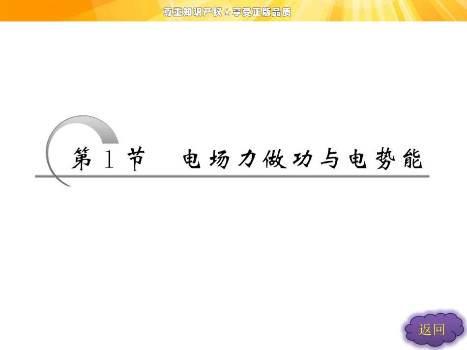 高中物理课件   第2章  第1节  电场力做功与电势能_第3页