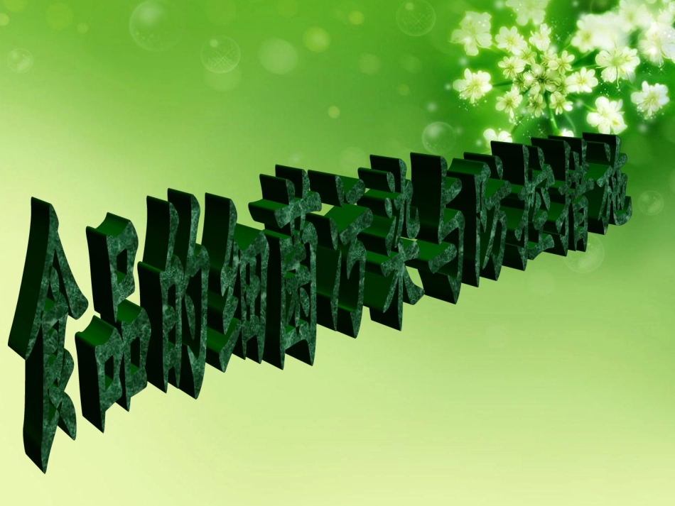 食品的细菌污染与防控_第1页