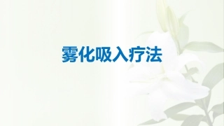 雾化吸入疗法.1