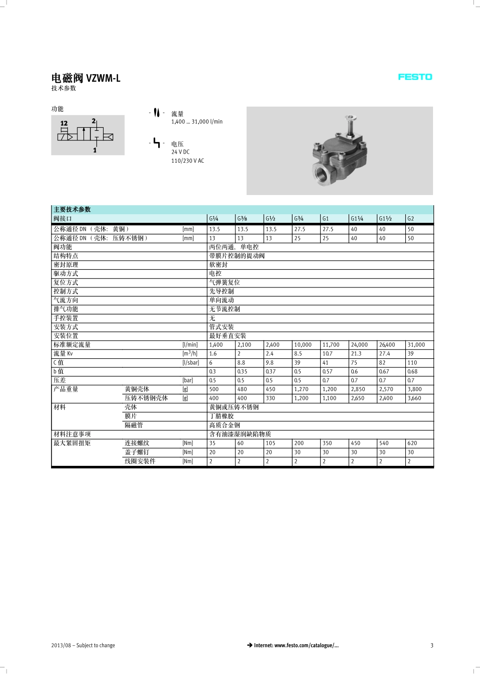 间接控制膜片提动阀VZWM-L_CN_第3页