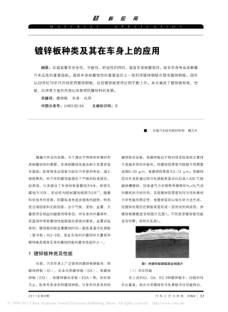 镀锌板种类及应用