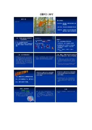 《柳叶》PPT