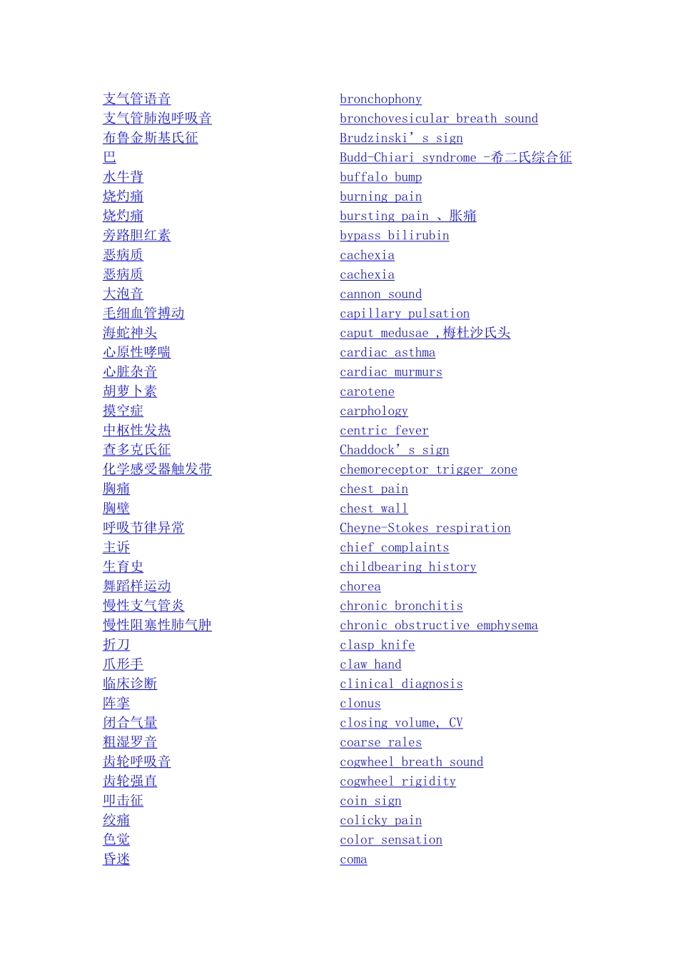 诊断学名词-词汇翻译_第3页