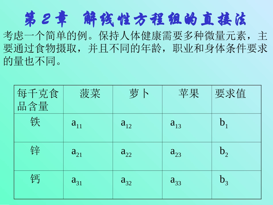 解线性方程组的直接方法_第1页