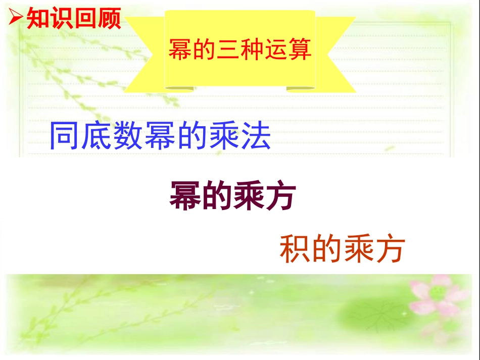 15.3.1同底数幂的除法(公开课)_第1页