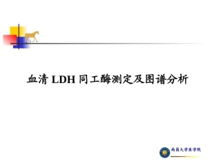 血清LDH同工酶测定