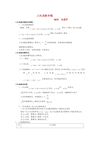 二次函数复习题
