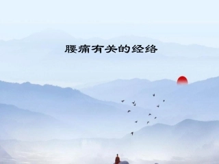 腰痛有关的经络