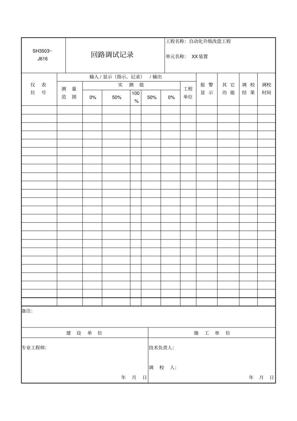 1回路调试记录模板_第1页