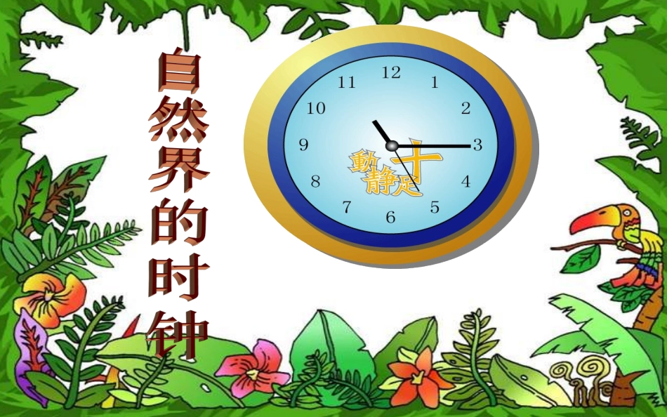 《自然界的时钟》_第1页