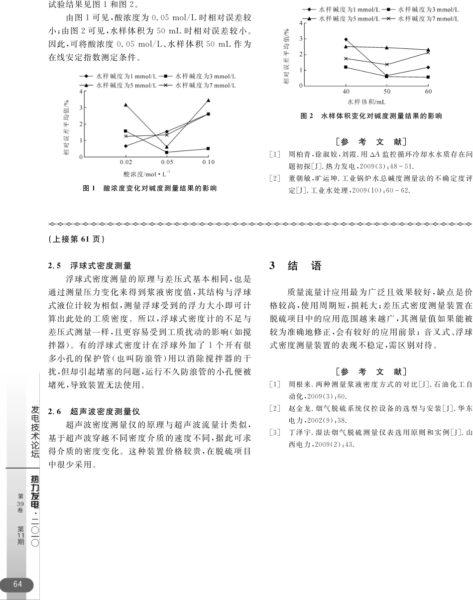 脱硫系统浆液密度测量方式探讨_第3页