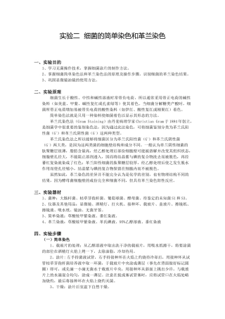 细菌简单染色和革兰染色