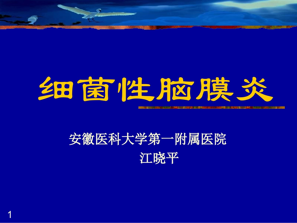 细菌性脑膜炎(hn09)_第1页