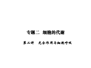 细胞的代谢重点