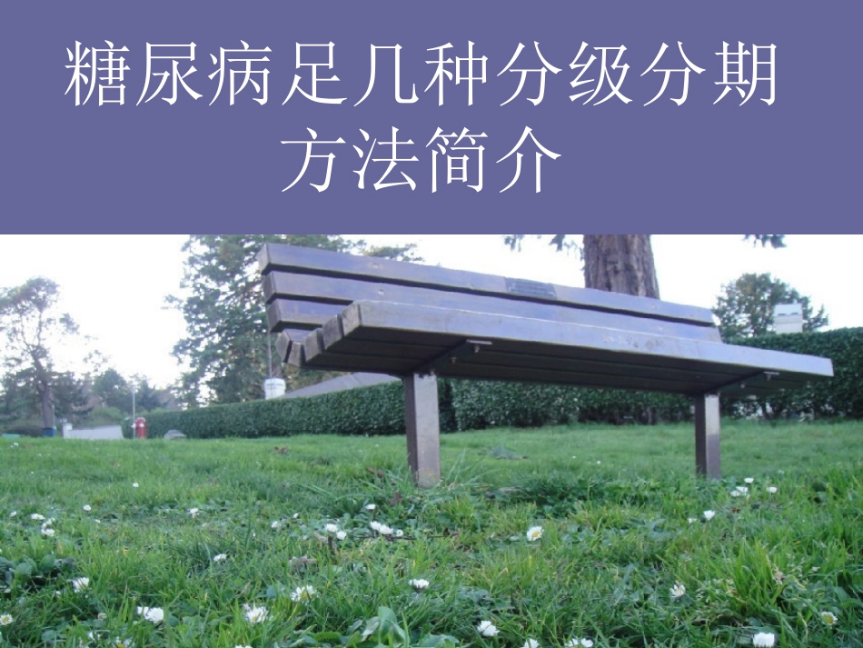 糖尿病足几种分级_第1页