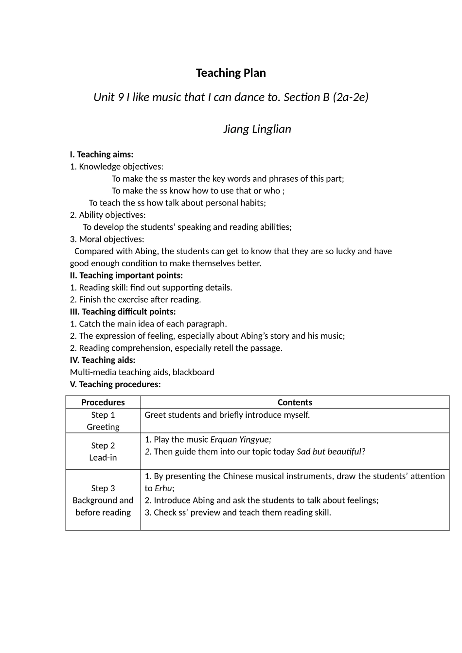 TeachingPlan9年级9单元_第1页