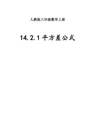 14.2.1平方差公式.2.1平方差公式-(2)