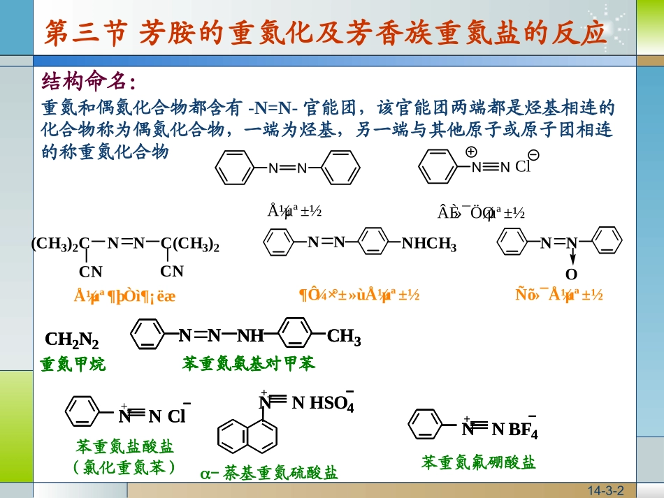 第十四章 含氮化合物-芳香族重氮盐_第2页