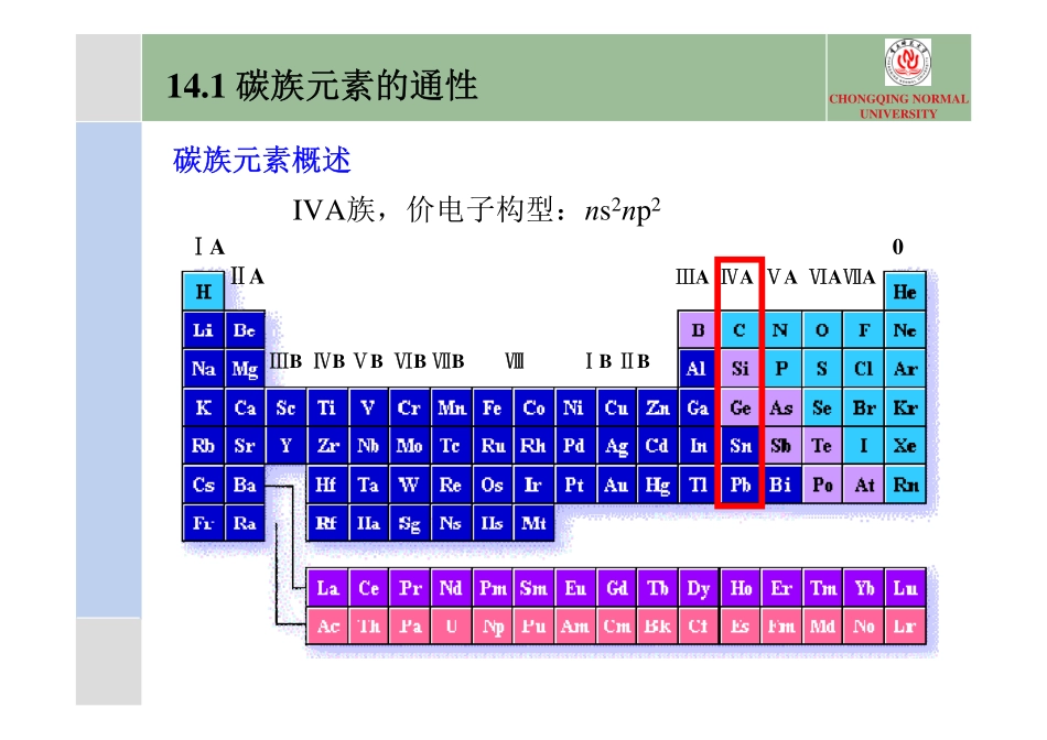 第十四章  碳族元素_第2页