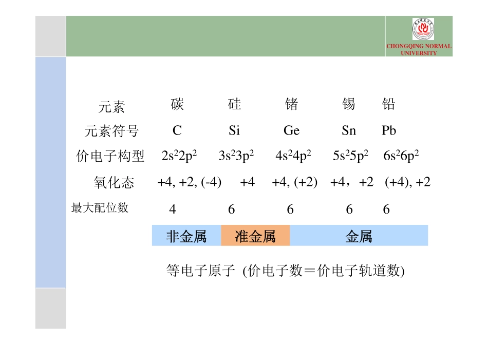 第十四章  碳族元素_第3页