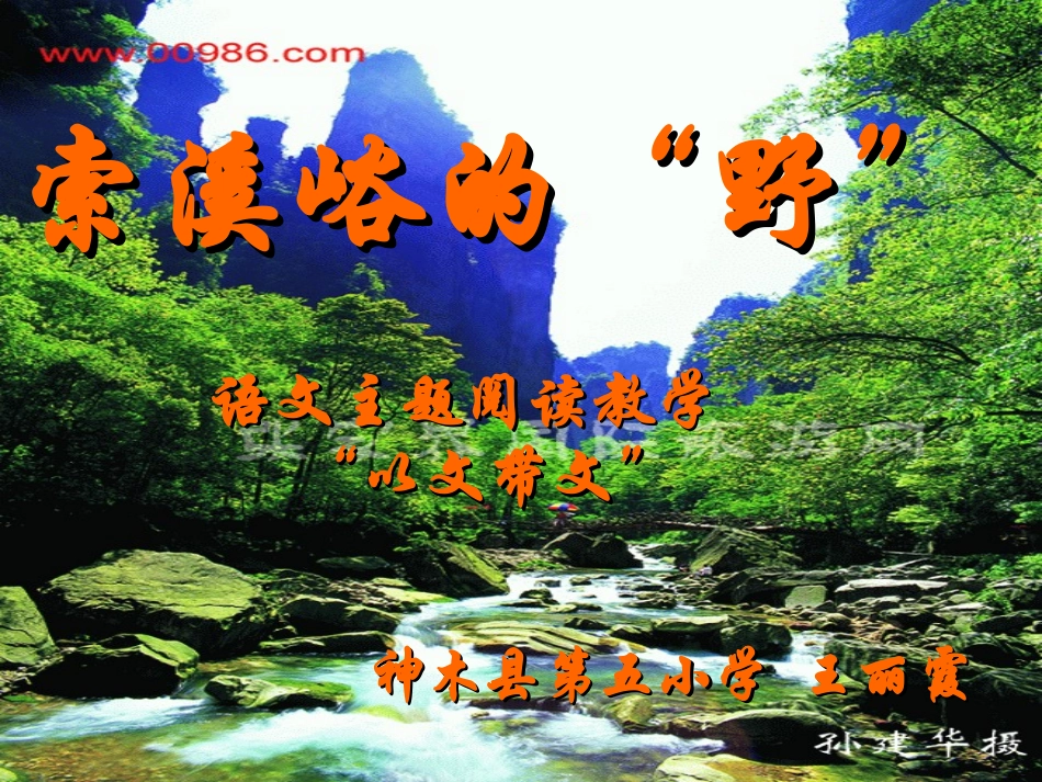 zuixin索溪峪的野ppt_第2页
