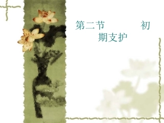 第二节       初期支护1