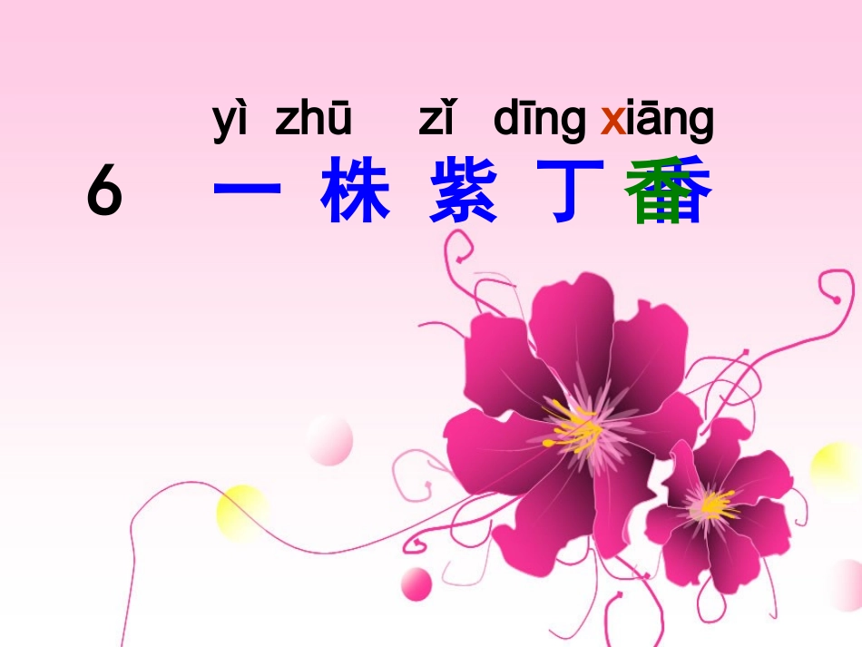 课文6一株紫丁香._第1页