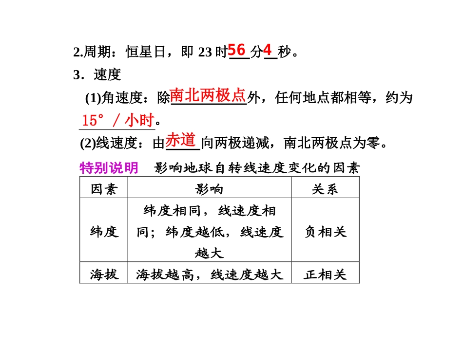 第一单元 第3讲 地球自转的地理意义_第2页