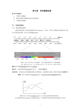 第7章-彩色图像处理