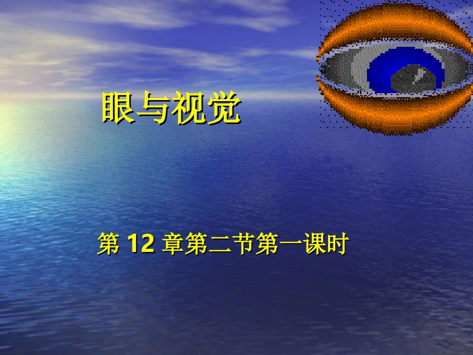 眼与视觉-ppt_第1页