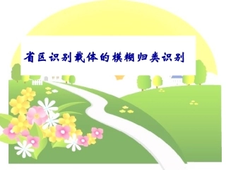 省区识别载体的模糊归类识别